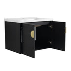 40 Inch Soft Close Doors Bathroom Vanity With Sink, and A Small Storage Shelves(BVC06328BCT-BVC07412LTK) - Groovy Boardz