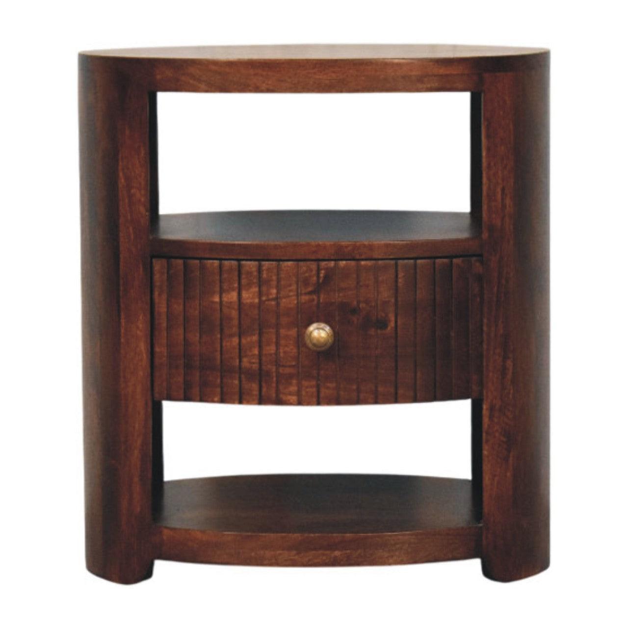 Artisan Solid Wood Bedside Table - Bordeaux Design.
