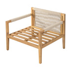 Acacia Wood Outdoor Leisure Chair - Comfortable Patio Seating.