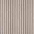 Cream Corduroy Queen Upholstered Bed With Metal Leg