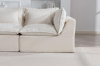 Oversized Modular Sectional Sofa with Ottoman for Living Room.
