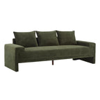 Algora 84.5 in. Modern Velvet Sofa - Moss Green.