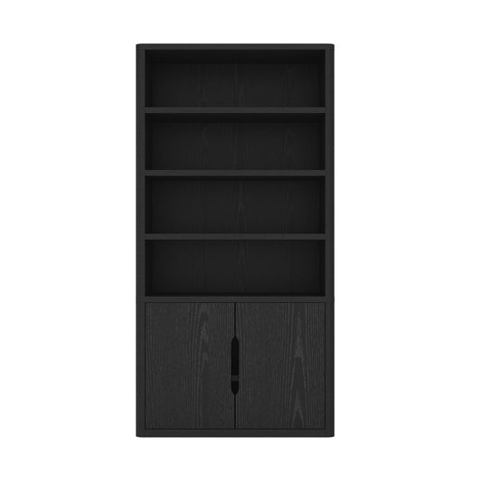 Rivington 40' Bookcase Cabinet in Black