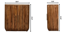 Solid Wood Fluted Curve Cabinet for Modern Interiors.