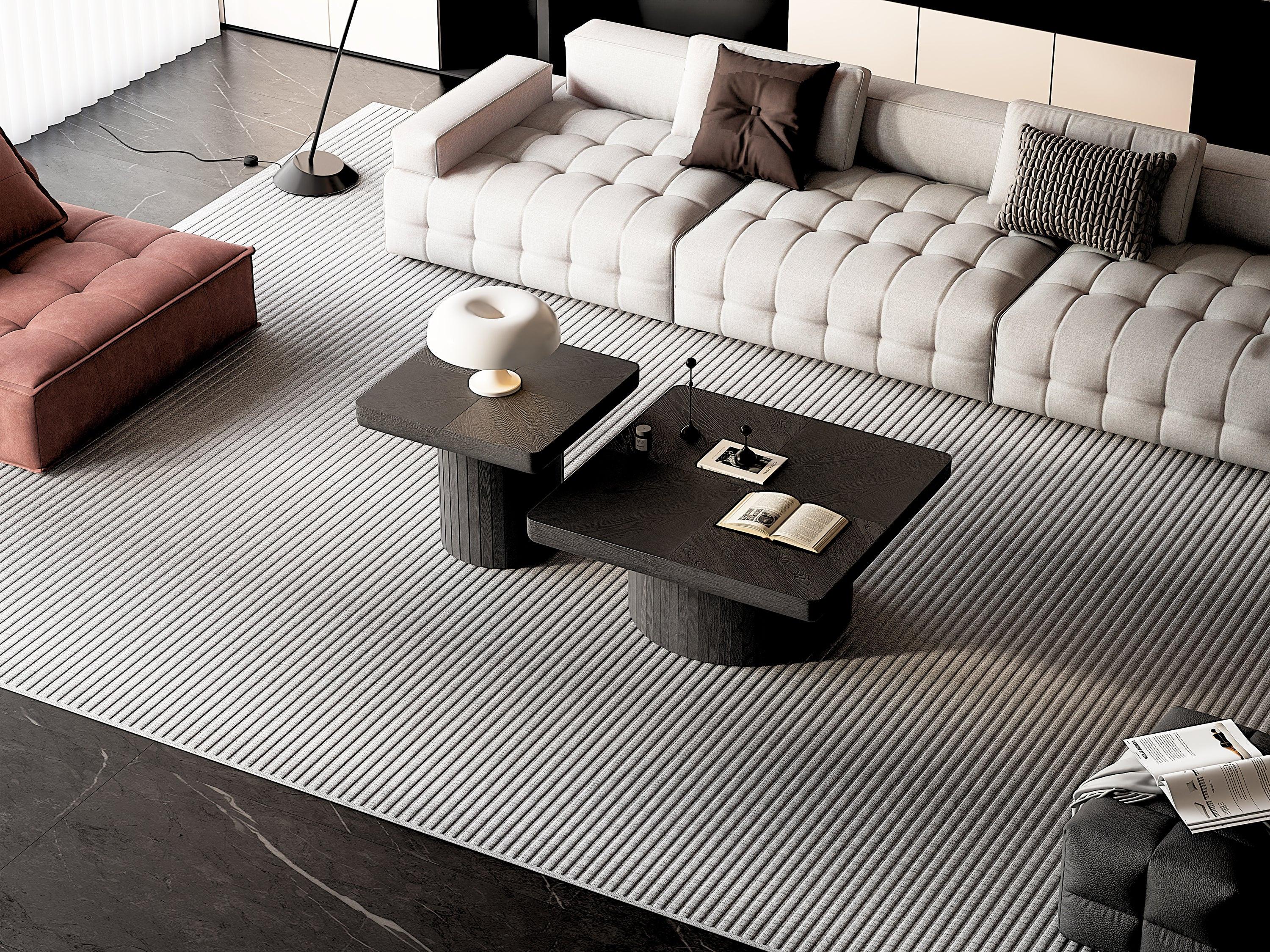 Modern Wood Nesting Coffee Table Set for Versatile Spaces.