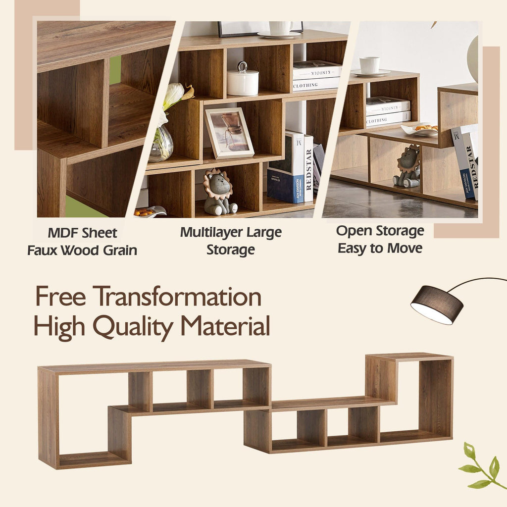 2 Pieces Cube TV Stand for Versatile Living Room Setup.