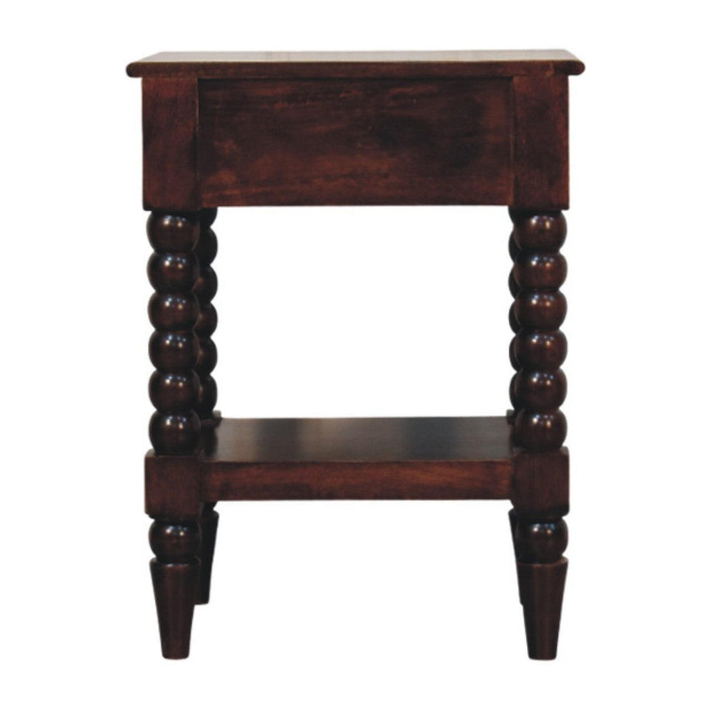 Solid Wood Vienna 1-Drawer Nightstand with Storage.