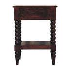 Solid Wood Vienna 1-Drawer Nightstand with Storage.