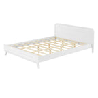 Pine Solid Wood Queen Size Bed - Durable & Elegant.