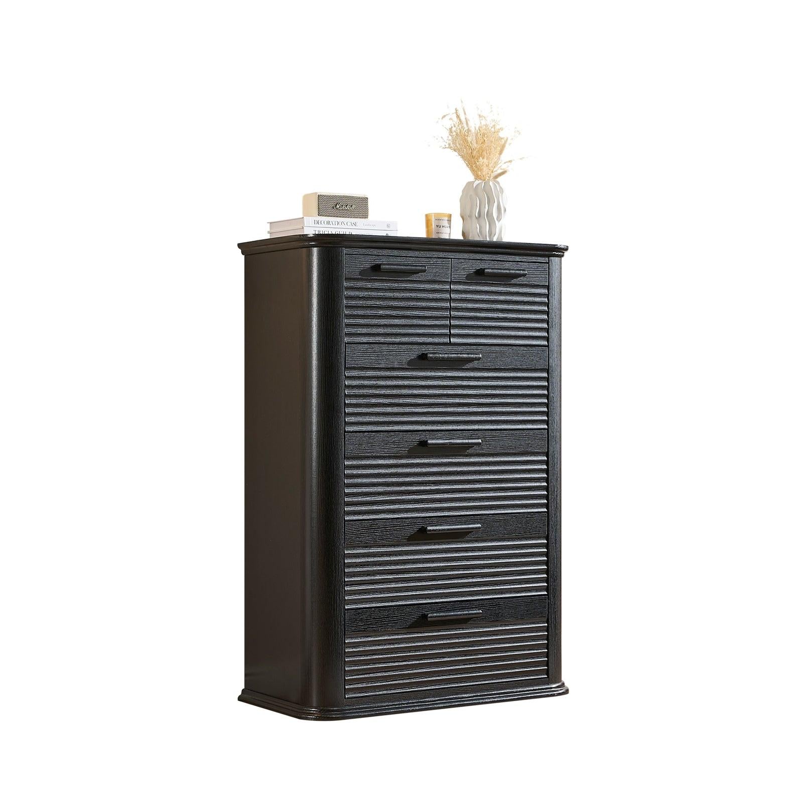 Modern 6 Drawer Dresser Storage for Bedroom & Living Room.
