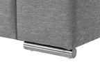 Gianna Gray Woven Fabric Arm Chair for Living Room.