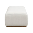 Beige Grainy Footstool for Modern or Nordic Home.