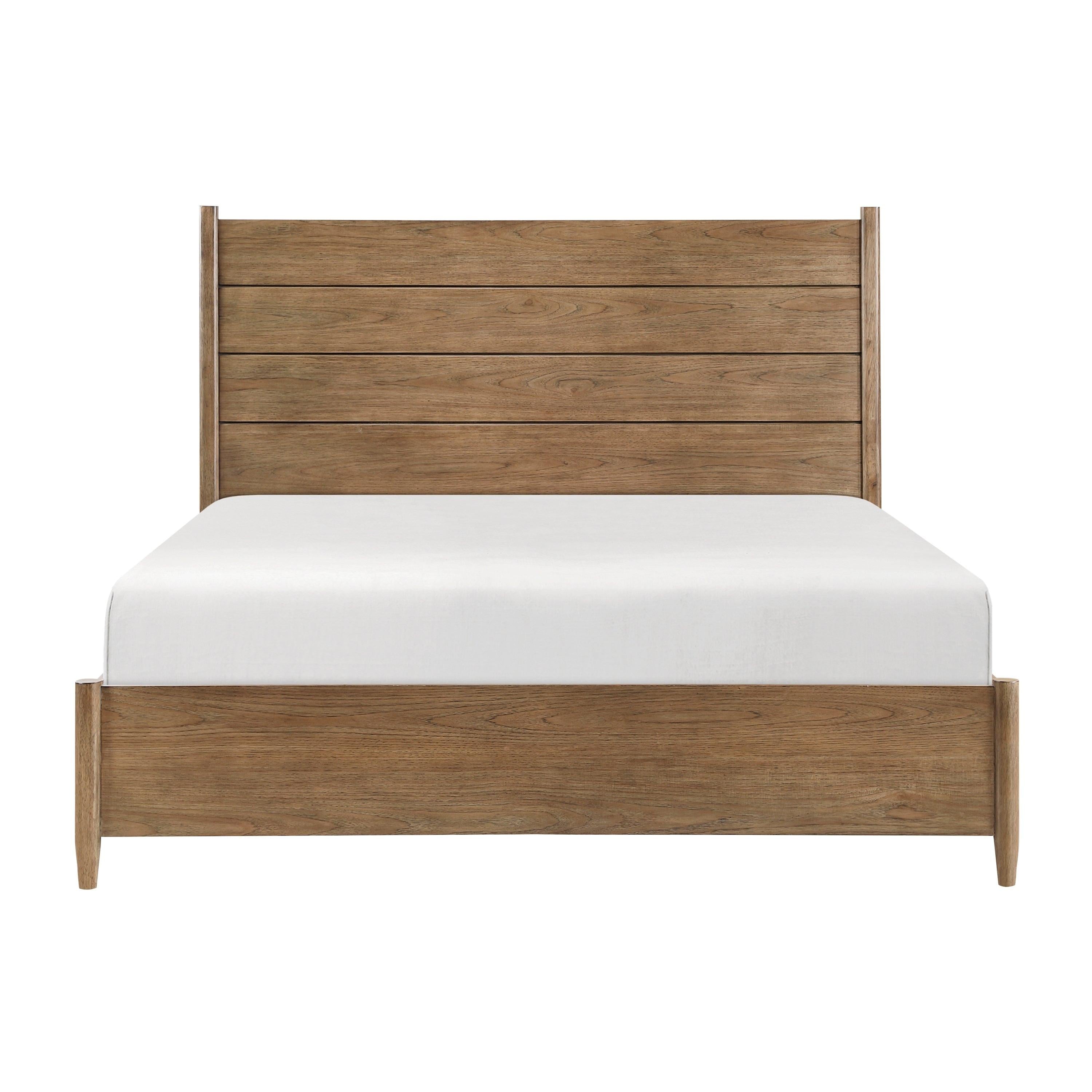 Queen Platform Bed with Removable Upholstery Cushion.