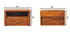Artisan Furniture Solid Wood Turned Pillar Nightstand.