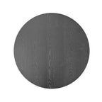 39.37'' Round Coffee Table with Storage Solid Wood Veneered Modern Coffee Table Accent Tea Table for Living Room, Bedroom, Apartment or Office, Black.