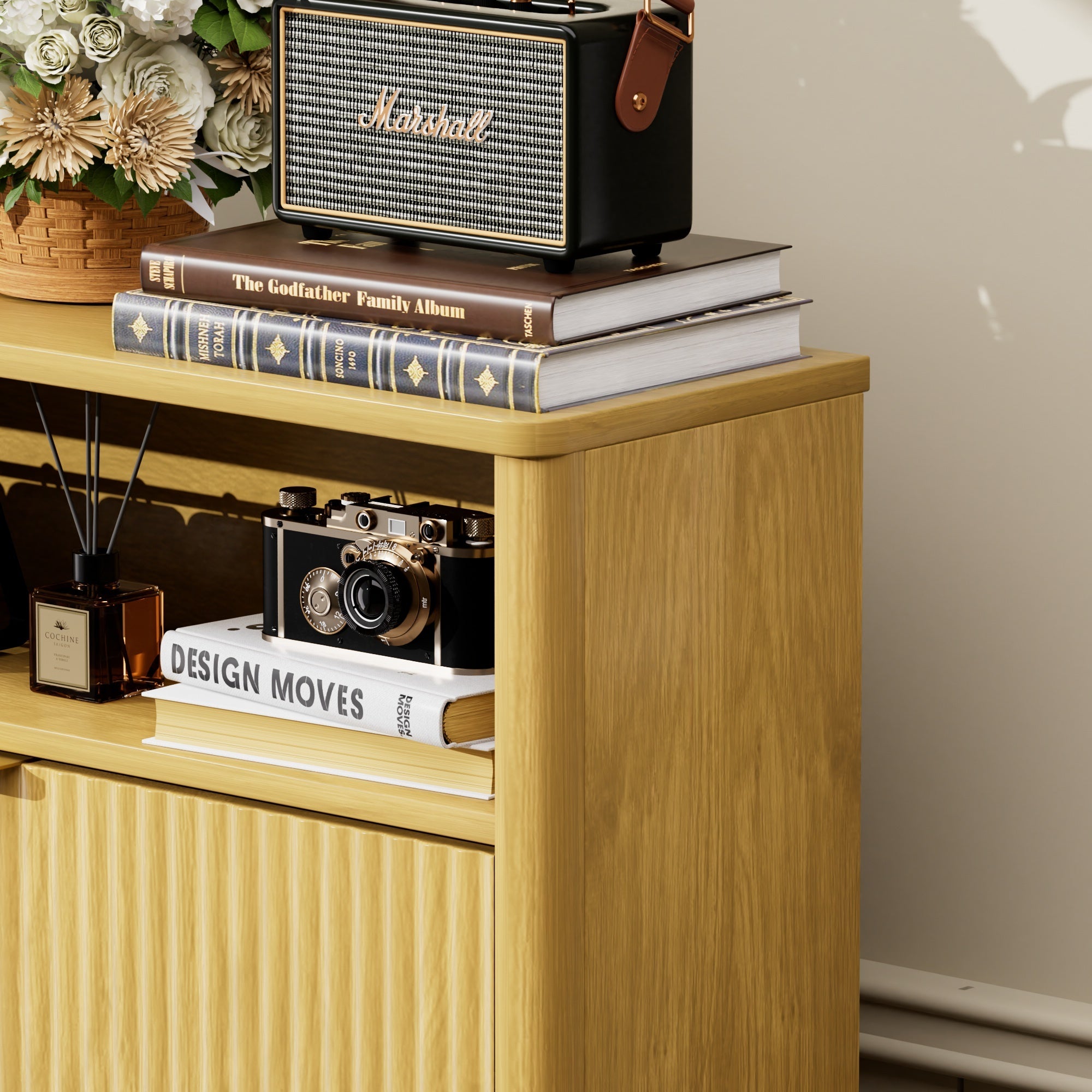 Hidden Shoe Storage Cabinet for Entryways