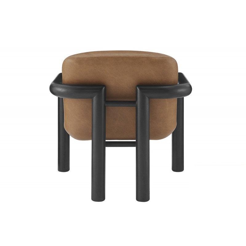 Modern Faux Leather Accent Chair for Living Room.