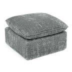 107'' Modern Boucle Sectional Sofa with Moveable Ottoman.