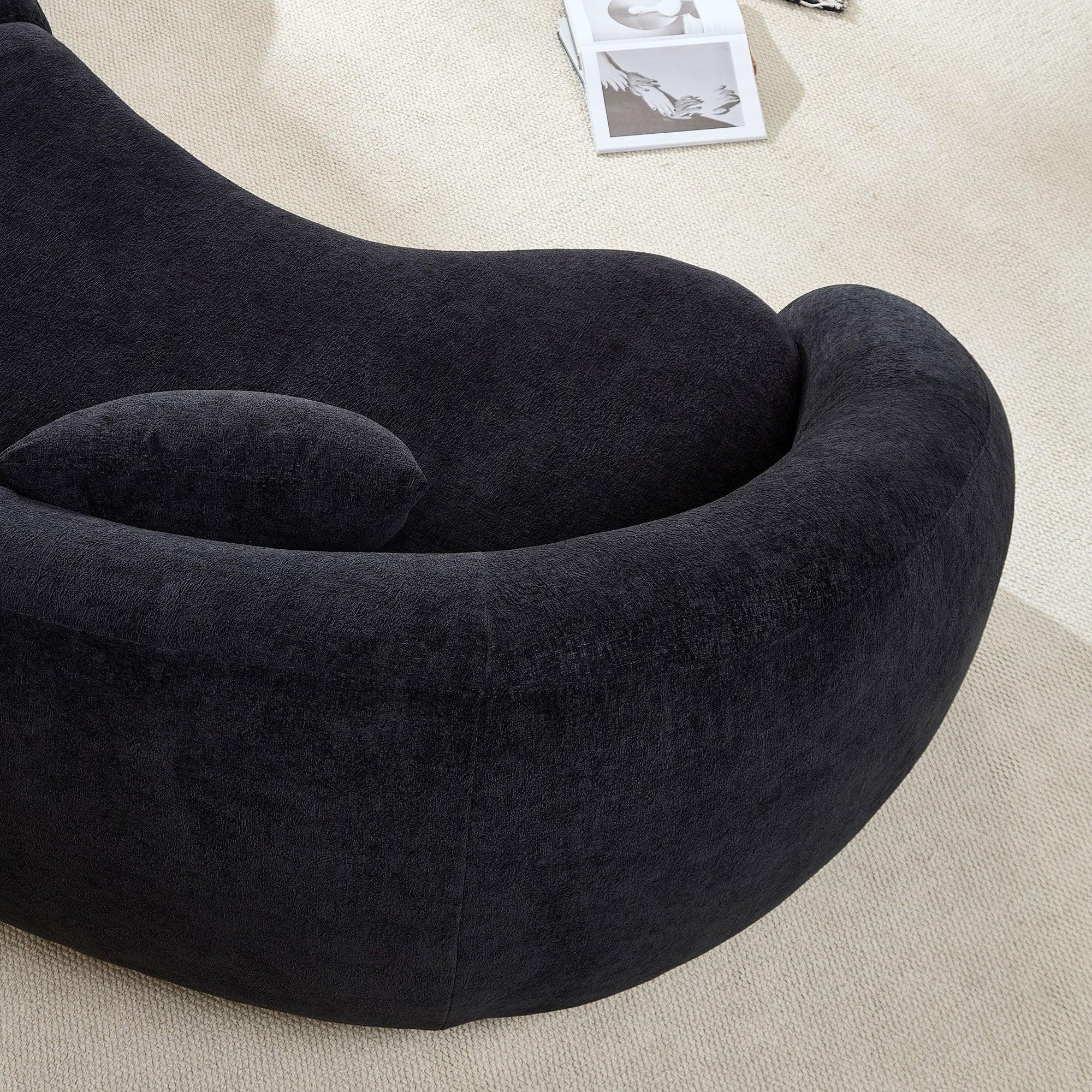 Modern Curved Sofa with Love Heart Design for Living Room.