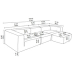 Minimalist Sectional Sofa for Living Room & Bedroom Spaces.