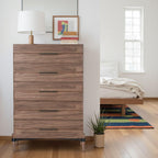 Walnut Finish Chest of Drawers - Tranquility Collection.