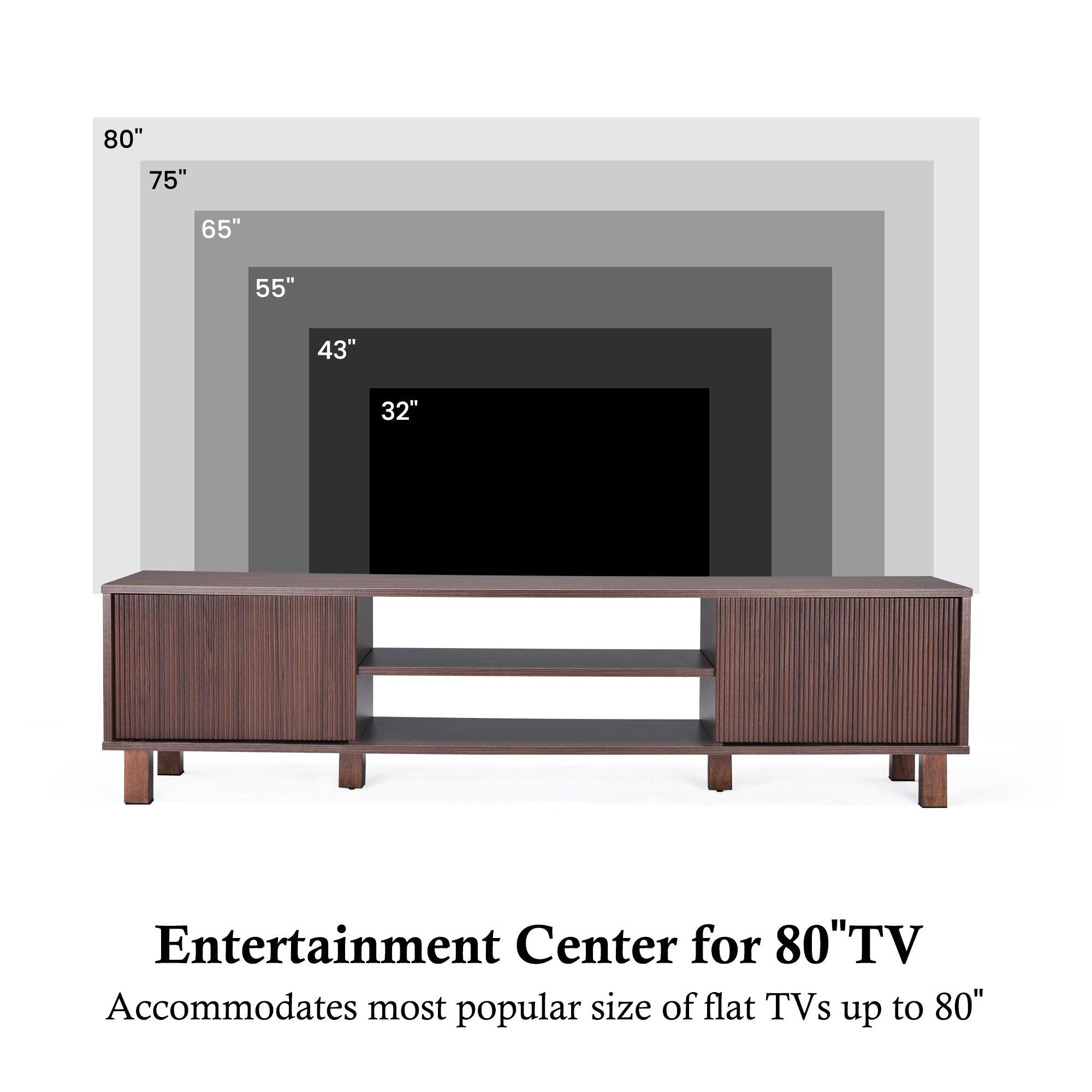 Modern TV Stand for 70 Inch TVs - Stylish Storage Center.