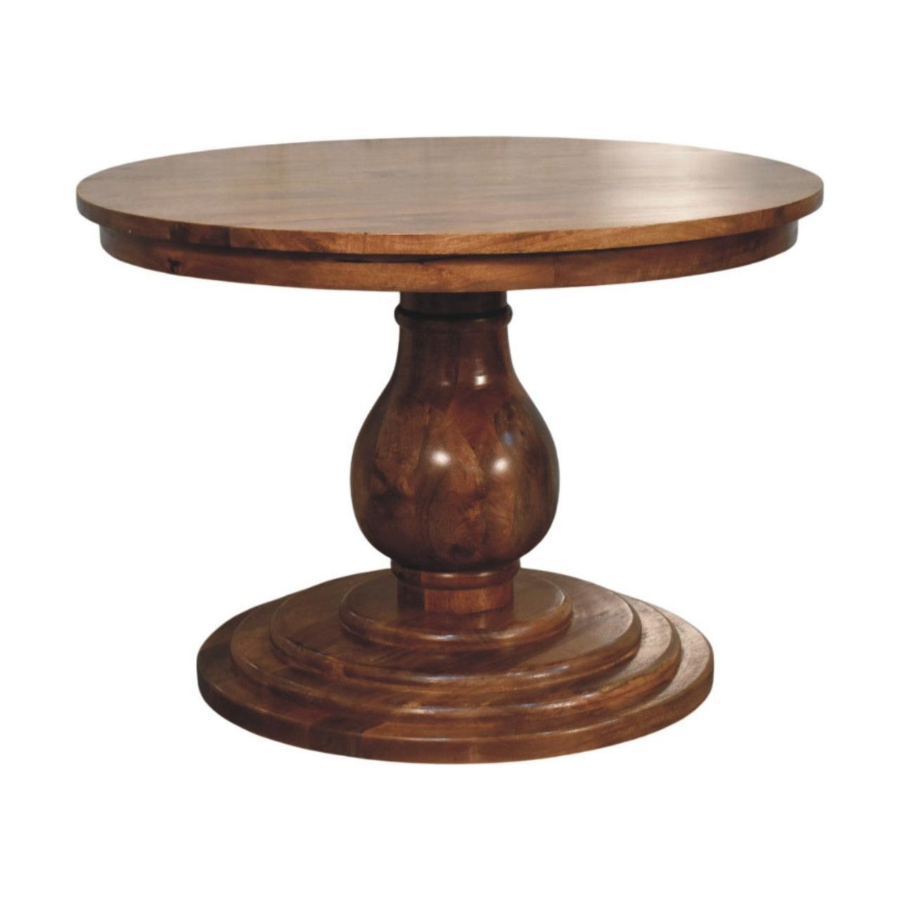 Solid Wood Round Dining Table - Belmont by Artisan Furniture.