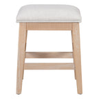 TREXM 4-Piece Dining Table Set for 3, Retro Kitchen Table and Chairs Set with 3 Storage Drawers, Ideal for Small Spaces (Natural)