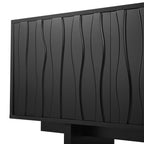 Retro Style Rustic Wood Grain TV Stand for 75' TVs.