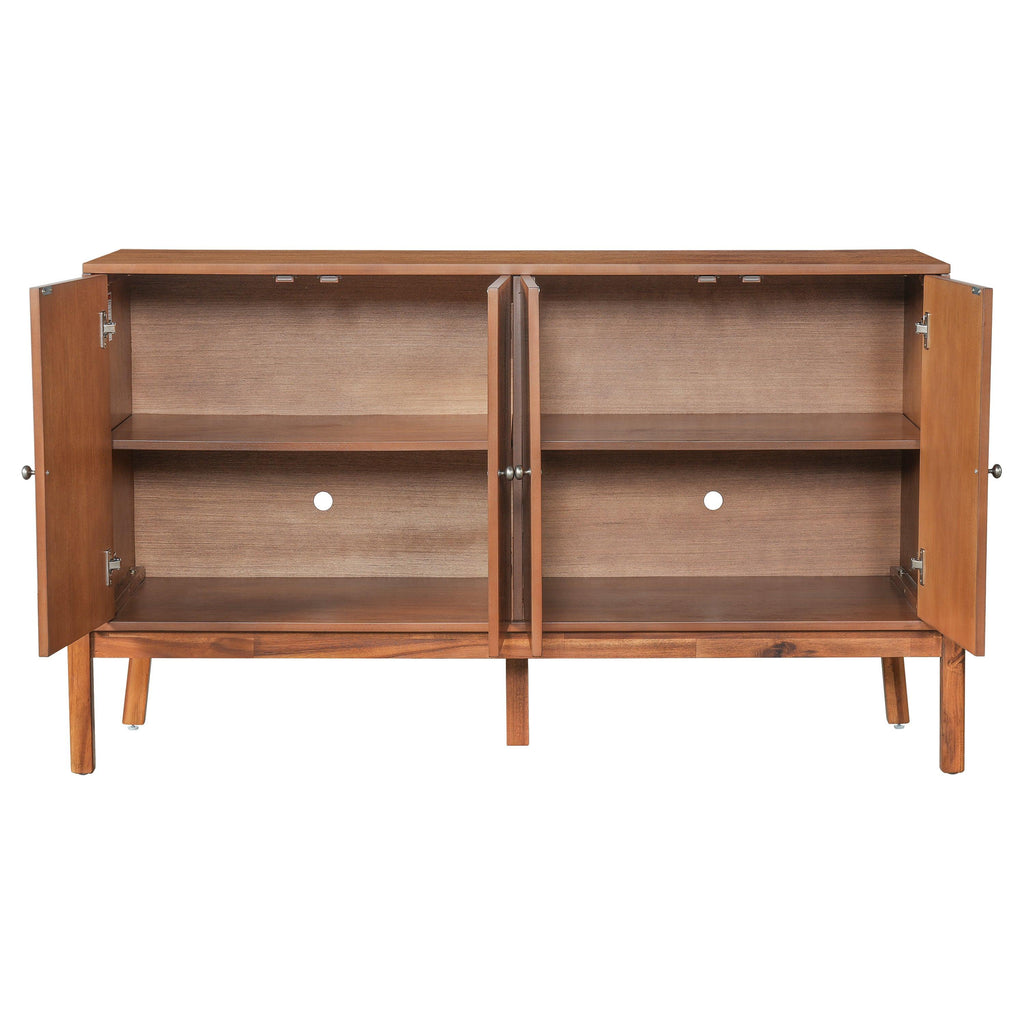 Acacia Wood Sideboard Cabinet for Dining or Living Room.
