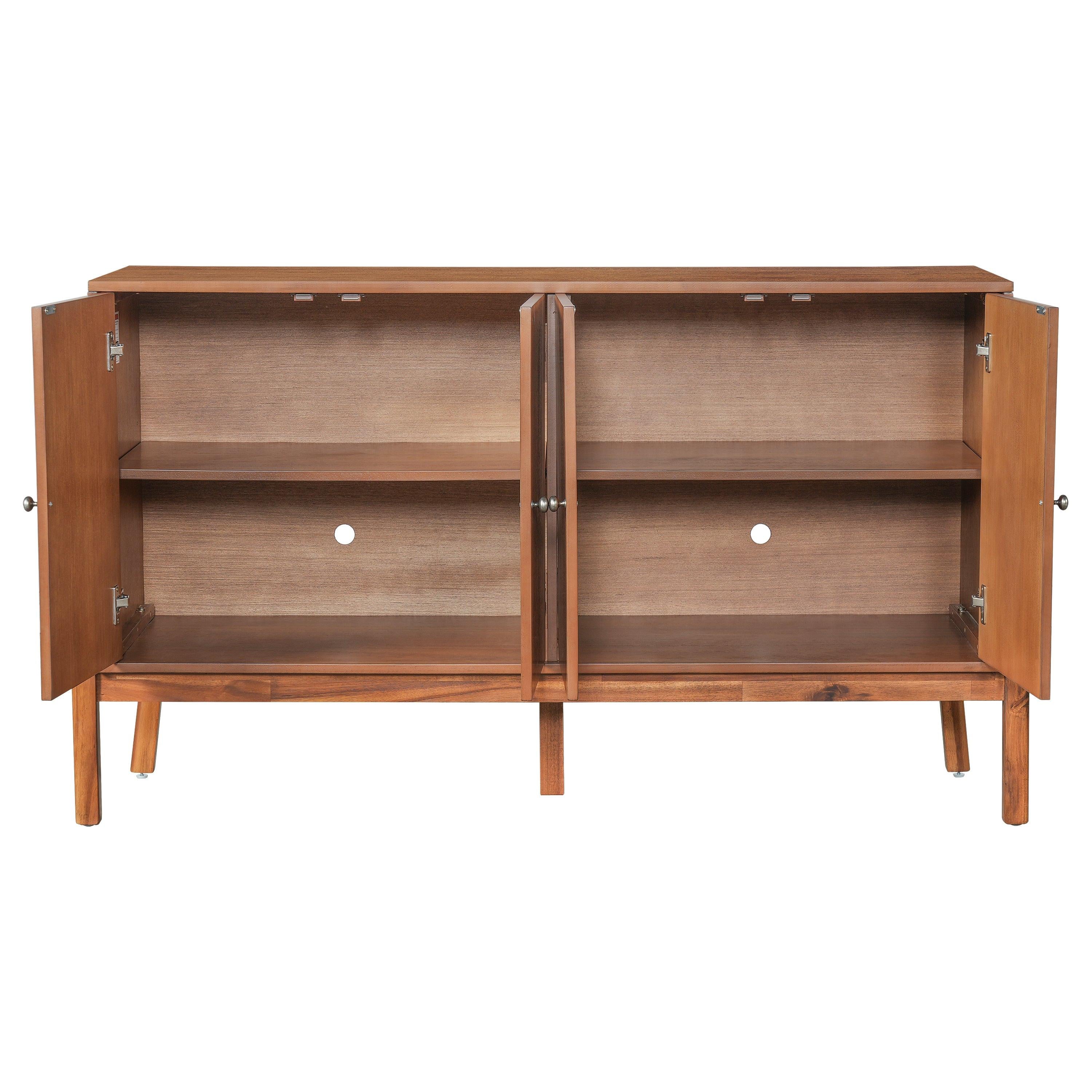 Acacia Wood Sideboard Cabinet for Dining or Living Room.
