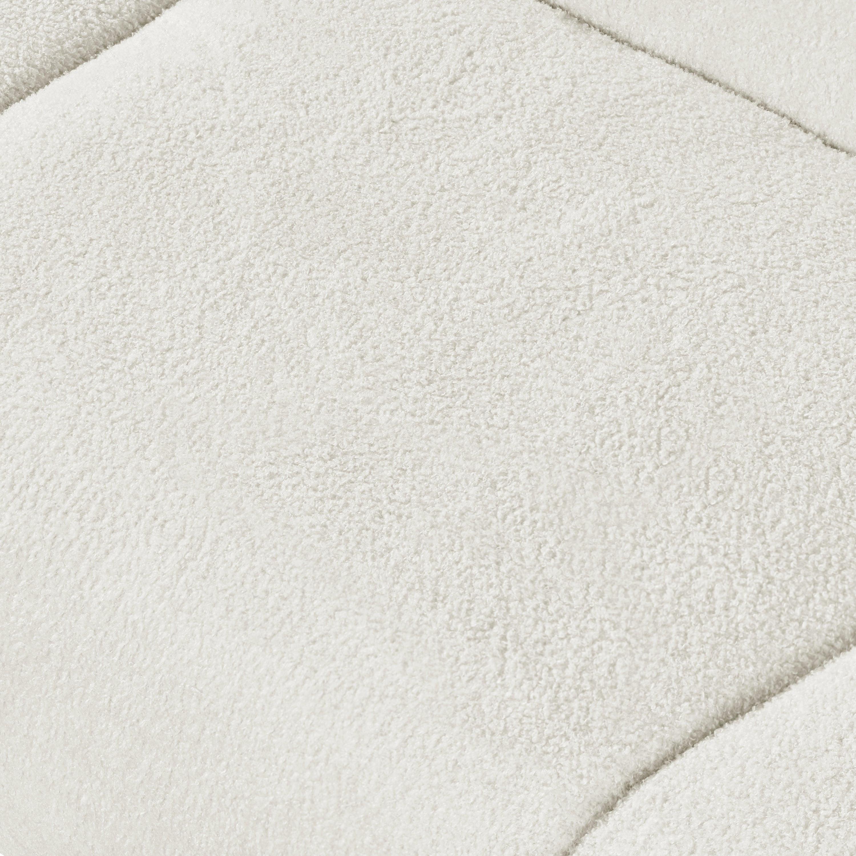 Curved Contemporary 3-Seater Sofa in Beige for Stylish Living.