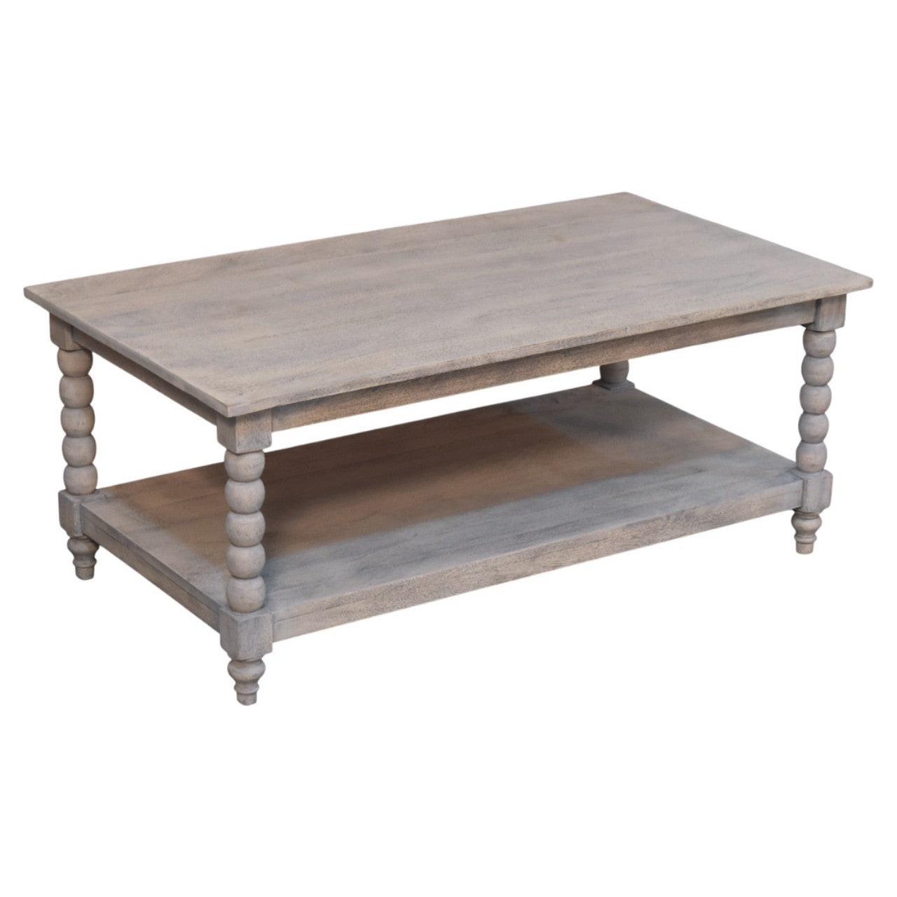 Solid Wood Ellsworth Spindle Coffee Table - Acid Wash.