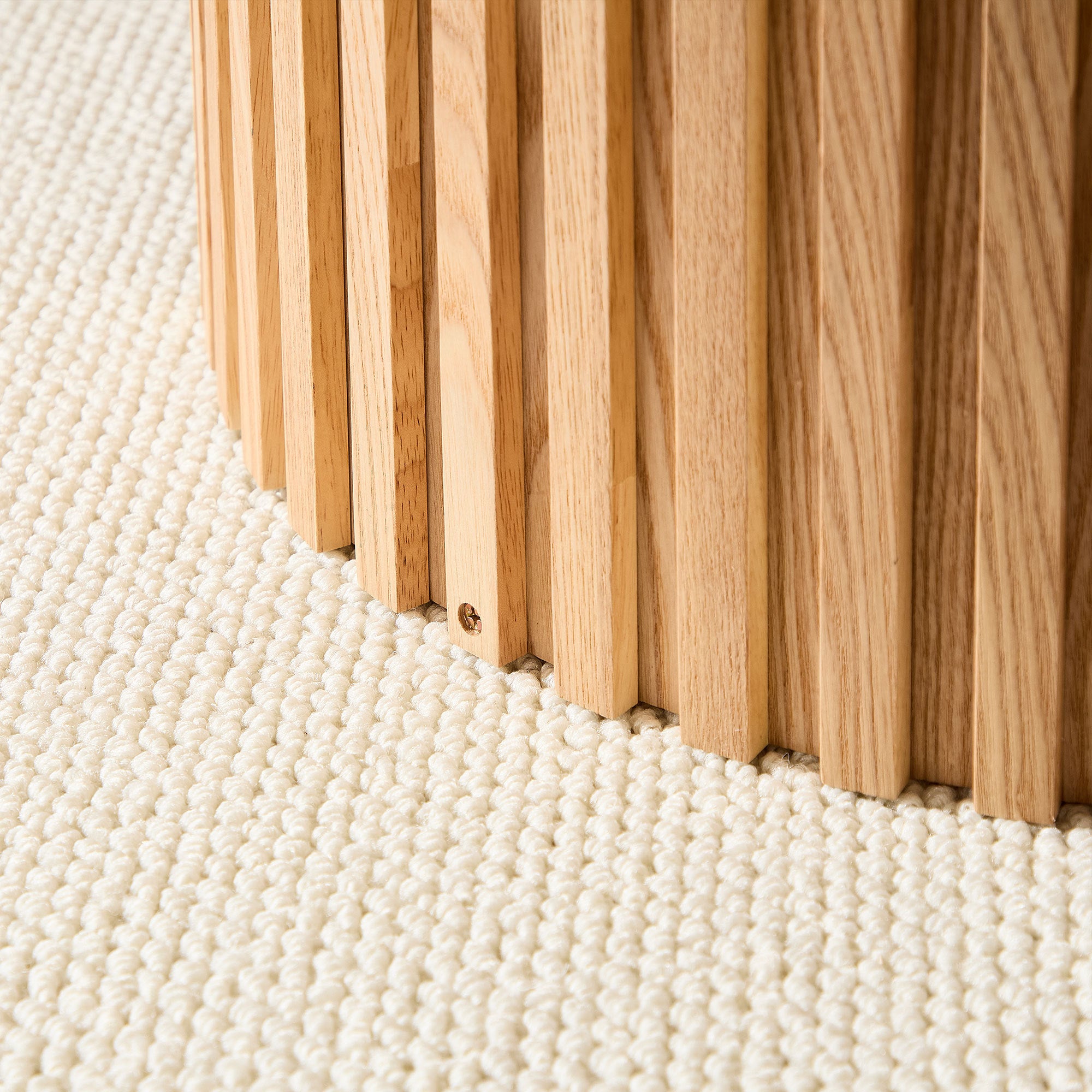 46.45 inch MDF Dining Table for Dining Room Round Dinner Tables Mid-Century Modern Table OAK