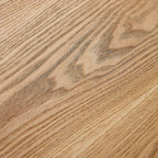 46.45 inch MDF Dining Table for Dining Room Round Dinner Tables Mid-Century Modern Table OAK