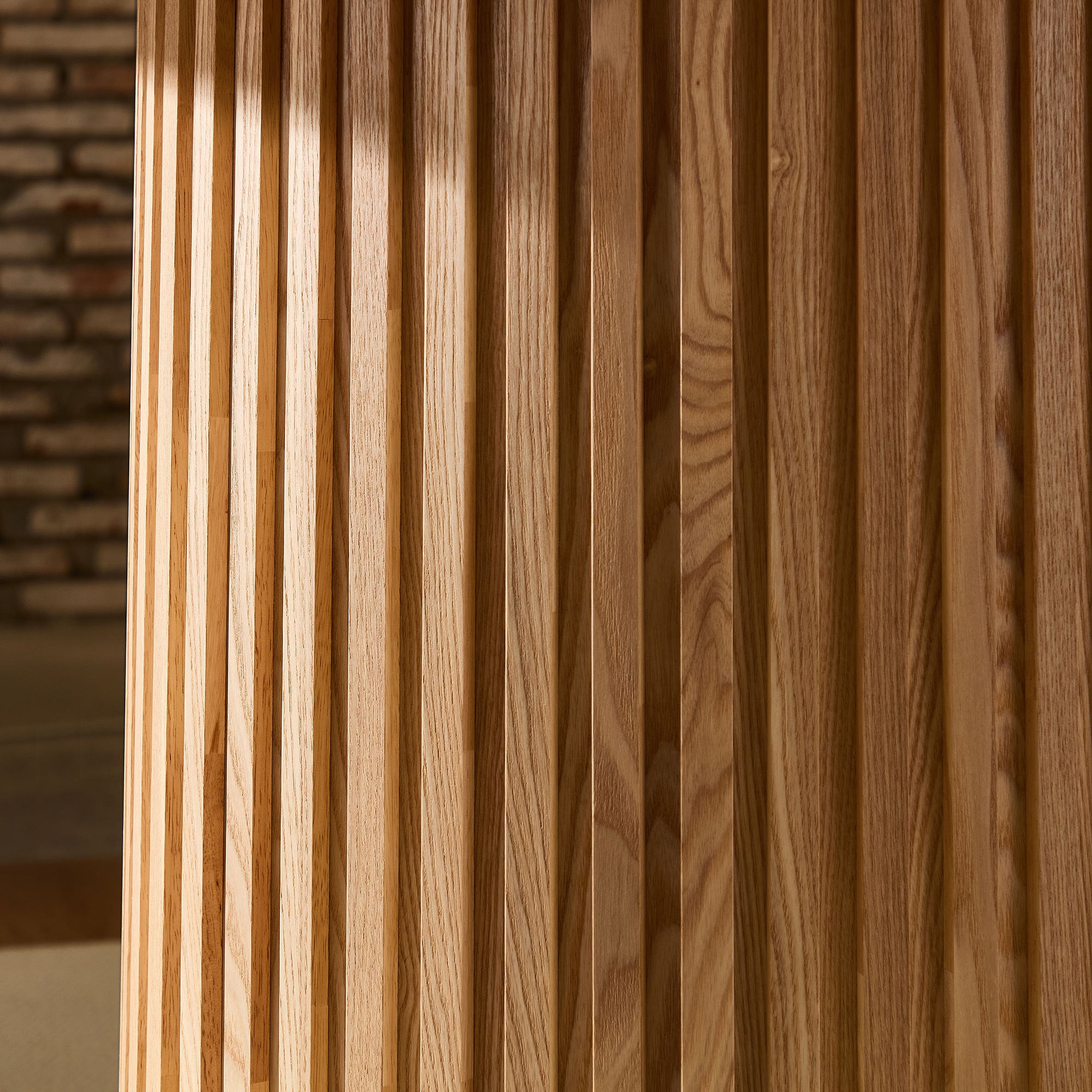 46.45 inch MDF Dining Table for Dining Room Round Dinner Tables Mid-Century Modern Table OAK