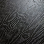 46.45 inch MDF Dining Table for Dining Room Round Dinner Tables Mid-Century Modern Table BLACK