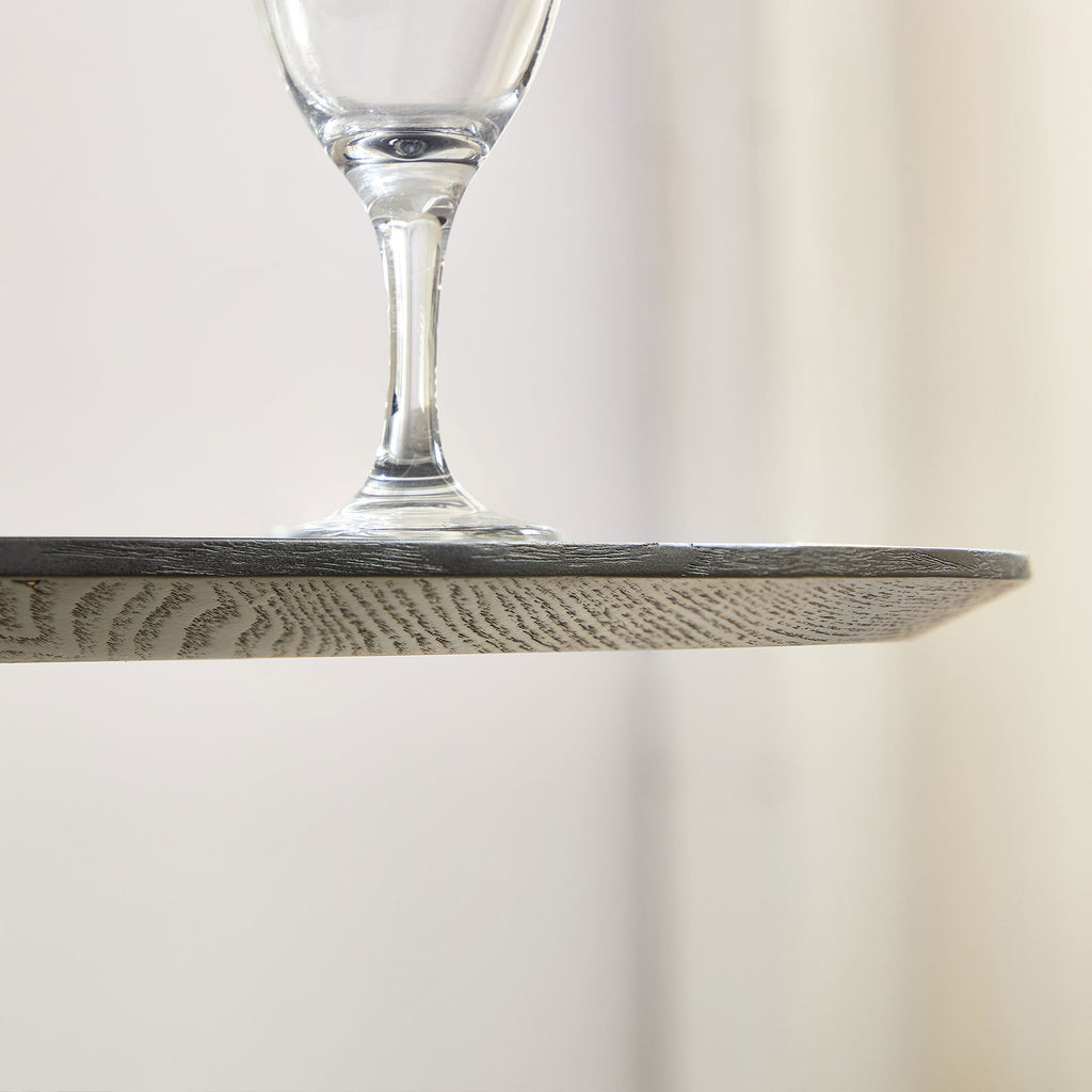 46.45 inch MDF Dining Table for Dining Room Round Dinner Tables Mid-Century Modern Table BLACK