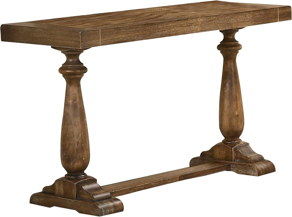 50' Driftwood Console Table for Living Room & Entryway.
