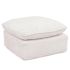 107'' Modern Boucle Sectional Sofa with Moveable Ottomans.