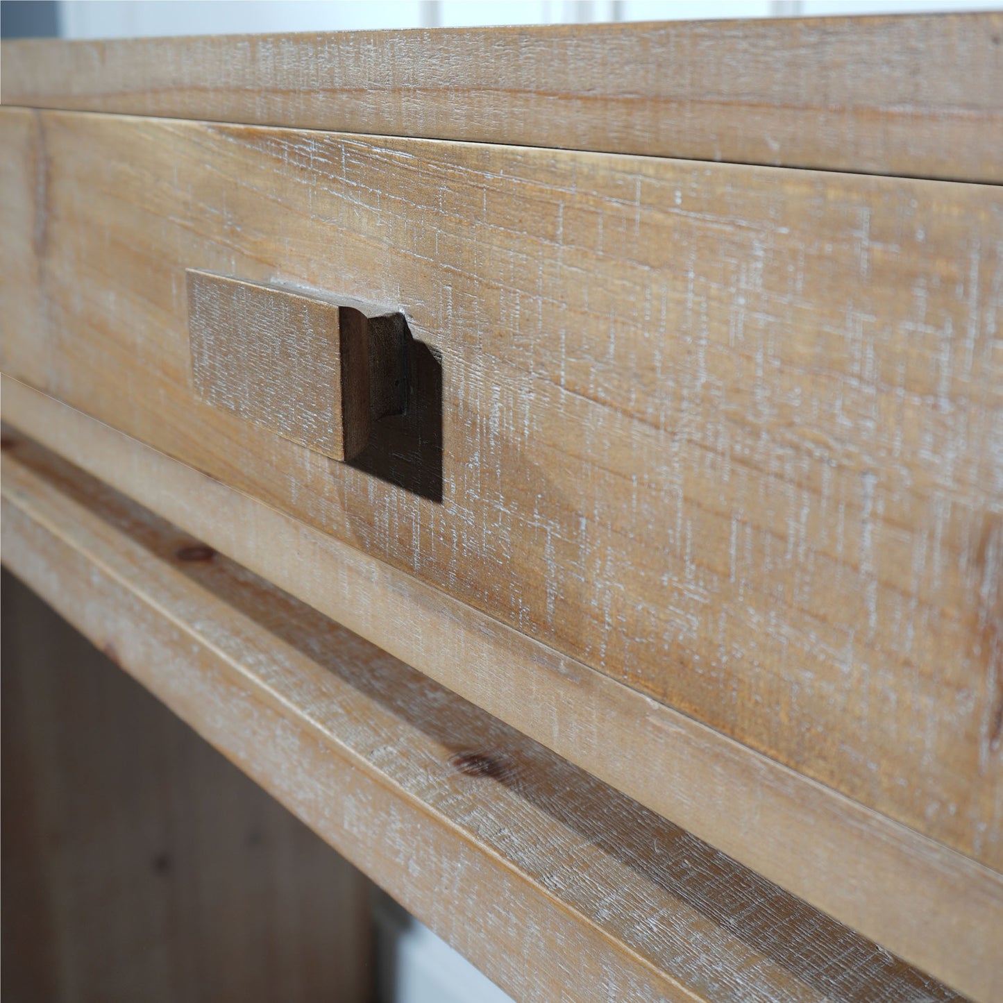 Rustic Wooden Console Table with 3 Drawers, 47in Entryway Table with Drawers, Wood Console Table For Entry Way, Hallway,Foyer, Corridor, Office