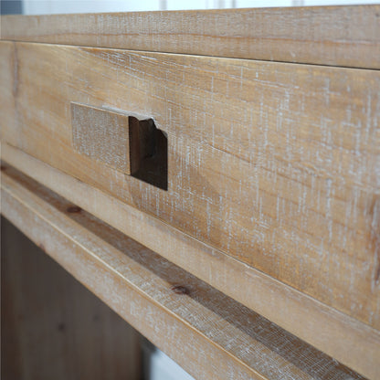 Rustic Wooden Console Table with 3 Drawers, 47in Entryway Table with Drawers, Wood Console Table For Entry Way, Hallway,Foyer, Corridor, Office