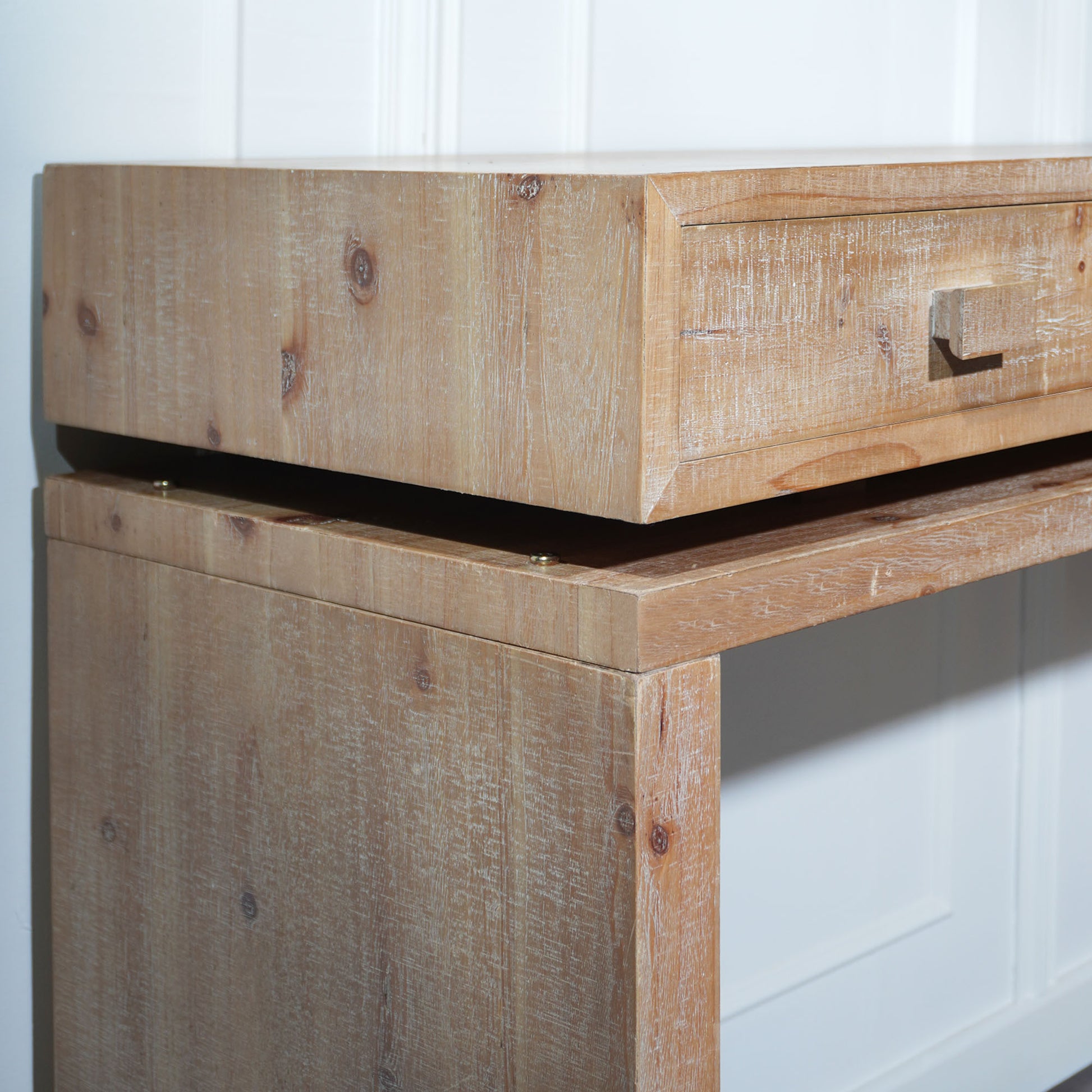 Rustic Wooden Console Table with 3 Drawers, 47in Entryway Table with Drawers, Wood Console Table For Entry Way, Hallway,Foyer, Corridor, Office
