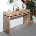 Rustic Wooden Console Table with 3 Drawers, 47in Entryway Table with Drawers, Wood Console Table For Entry Way, Hallway,Foyer, Corridor, Office