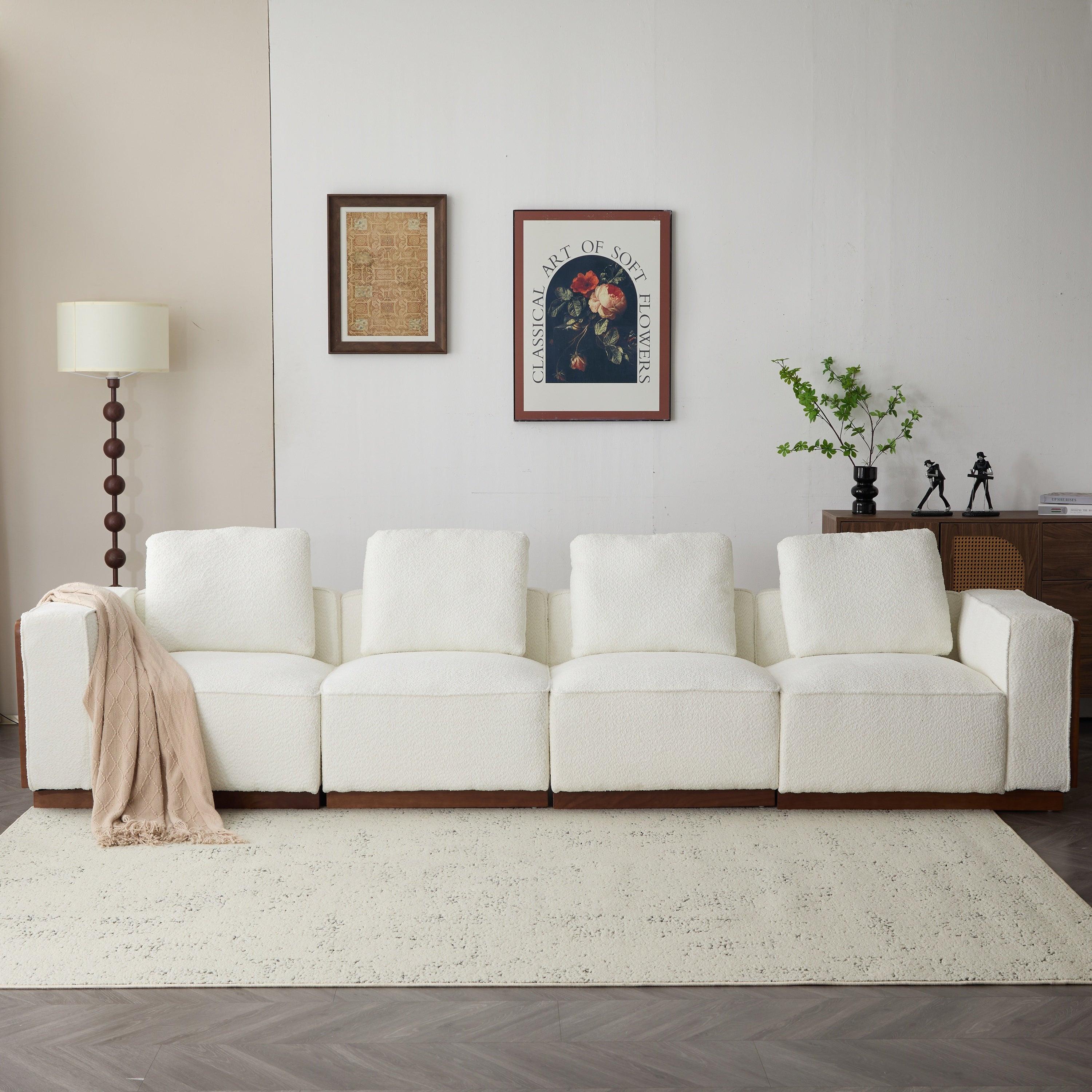 CHITA Modular Sectional Sofa 4-Seater with Wider Seats.