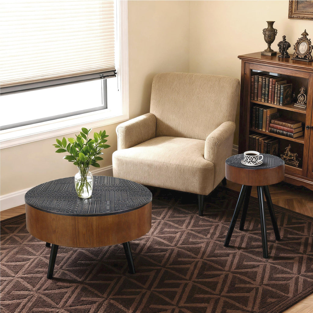 15.7-inch Round Side Table for Compact Spaces.