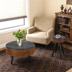 15.7-inch Round Side Table for Compact Spaces.