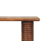 Solid Wood Console Table - Artisan Furniture Sculpted Legs.