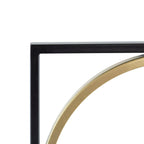 47.2" Eclectic Styling Metal Beaded Black Wall Mirror with Contemporary Design for Bedroom,Liveroom & Entryway - Groovy Boardz