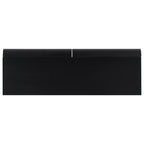 U_Style 47.6' Modern Painted Entryway Table with 2 Curved Drawers,Space-Saving Hallway Table with Geometric Legs,Contemporary Narrow Sofa Table for Living Room,Bedroom,Small Apartments, Foyer(Black)